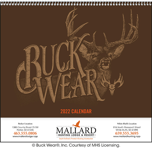 Buck Wear The Comedy Spiral Bound Wall Calendar for 2022